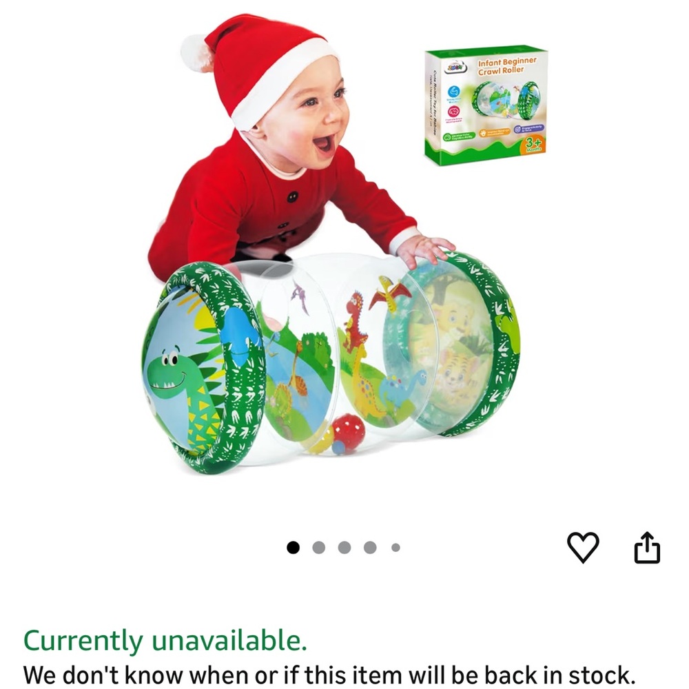 Amazon Baby Crawl Roller - Green and Blue